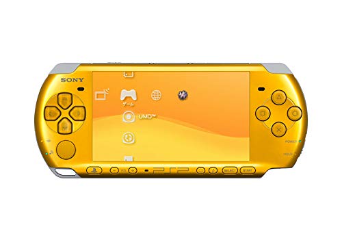 Sony PSP Slim 3000 Series Handheld Gaming Console with 2 Batteries (Orange)(Renewed)