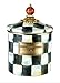 MacKenzie-Childs Small Enamel Canister-Courtly Check