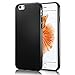 technext020 iPhone 6S Black Case, Shockproof Ultra Slim Fit Silicone TPU Soft Gel Rubber Cover Shock Resistance Protective Back Bumper for iPhone 6 Black