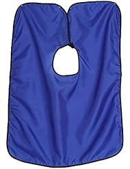 Waterproof Lightweight Soft Hairdressing Cape Hair Cutting Cloth Barber Gown Apron(Blue)