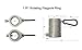 Aluminum Metal 1.25” Silver Rotating Flag Mounting Rings 1-1/4