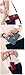 Tiny Chou Three Layers Zipper Purse Waterproof Nylon Wristlet Bag Cell Phone Pouch with Shoulder Strap
