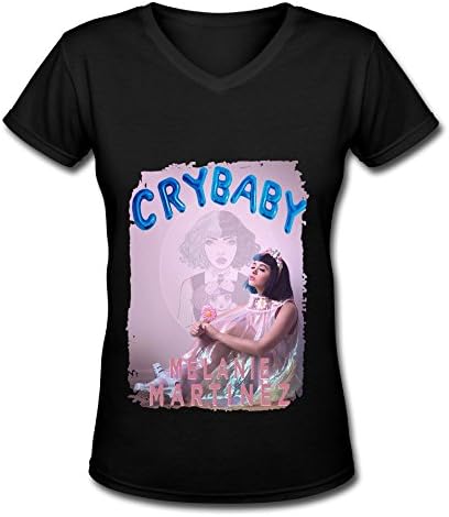 Love Melanie Martinez Cry Baby Tour 2016 Black V Neck T Shirt For Women