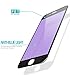 TOZO for iPhone 7/6/6S Screen Protector [Anti Blue-Ray] 3D Glass [ 3D Full Frame ] Technology Premium Tempered 9H Hardness 2.5D PET [Soft Edge Hybrid] Perfect Fit Screen 4.7 Black