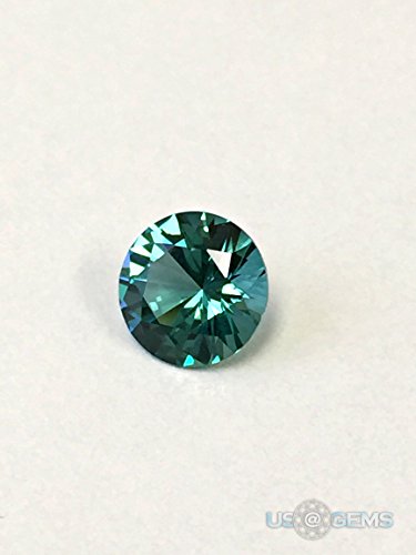 Tourmaline Paraiba. Round Brilliant cut 6 mm. 0.84 Ct. US@GEMS