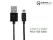 BlackBerry Priv - [Qualcomm Certified Quick Charge 2.0 Technology] Premium Cellet 18 Watt Wall Charger with 4ft. Micro USB Cable - Black + Atom LED