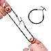 Hotop 10 Pack Ponytail Hooks Elastic Bands Hair Styling, Black