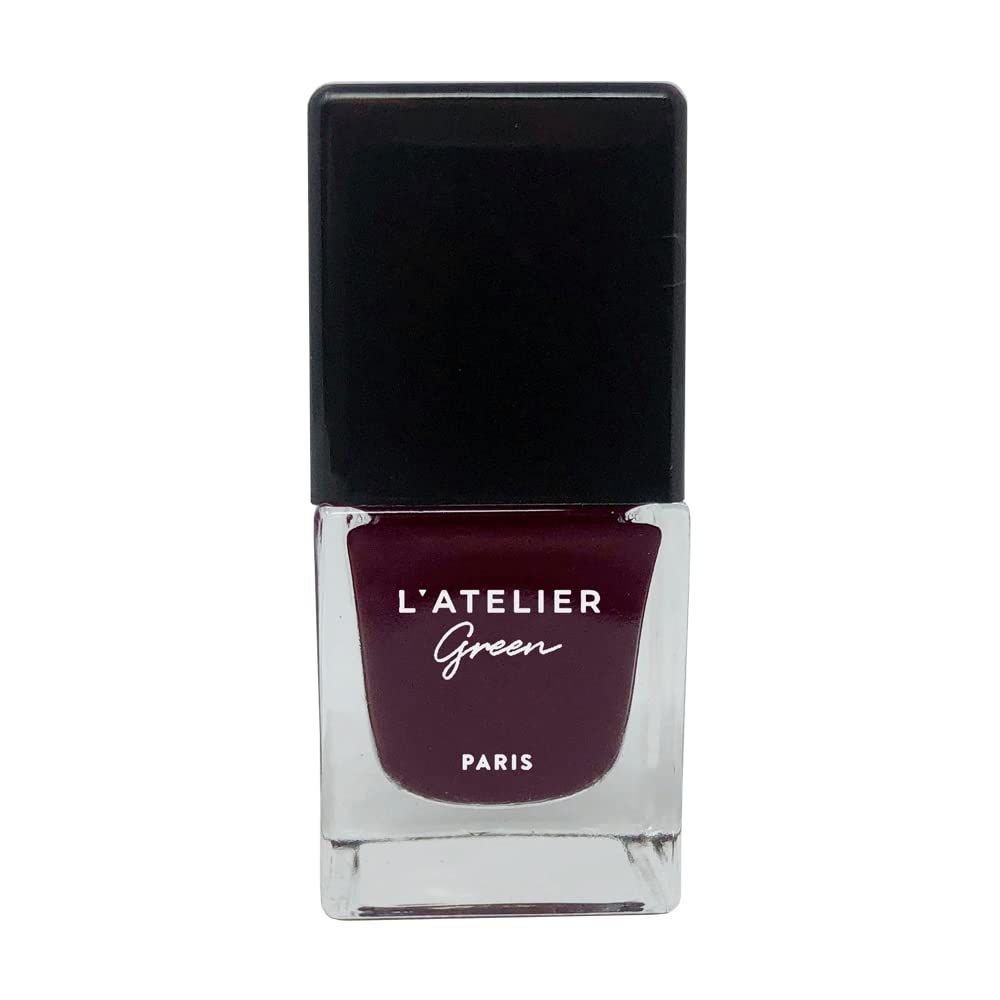 L’Atelier Green Paris - Breathable, 85% Plant-Based Halal & Vegan Nail Polish. Infused with Organic Oils, Made in France - 10.5ml (Hot Couture)