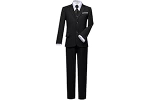 Visaccy Boys Suits Slim Fit Dress Clothes Ring Bearer Outfit