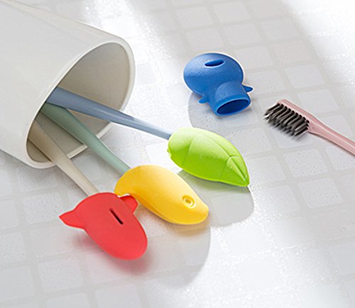 Toothbrush Holders Covers Protective Case Anti-Bacterial Hygienic Silicone for Home Daily Bathroom Travel Outdoor Camping Sport Running Hiking Accessories 6 Pcs - Thumbnail 2