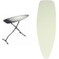 Brabantia XL Size D Ironing Board (53 x 18in) and Replacement Ironing Board Cover Bundle