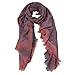 EHOO Pink Fall Winter Cashmere Scarf Warm Scarves Fashion Luxury for Women