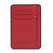 RFID Wallet Front Pocket Mini - Protective Minimal Wallets for Men and Women (Red)