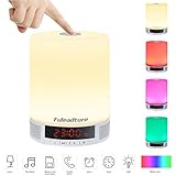 LED Bluetooth Speaker, Fuleadture All-in-1 Portable Wireless Speakers with LED Table Lamp, Alarm Clock, Hands-Free Speakerphone with Mic, Support TF Card for Smartphones and All Audio Enabled Devices