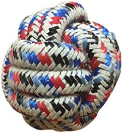 Cwell Rope Ball Toy for Dogs Braided Cotton Chew Knot Ball for Dog Teeth Cleaning X LARGE, Mixed - Image 3