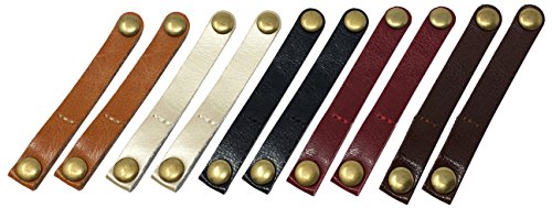 Fibound aa083 headphone cord wrap organizer leather sna…
