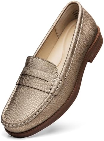 -Vintage H.S. Trask Classic Brown Tan Two Tone Leather Slip On Penny Loaf… Beefroll Penny Loafers LH - Natural | Rancourt & Co. | Men main image 4