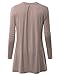 TWINTH Loose Fit Tunic Top High Neck Longsleeve Pleats Plus Size