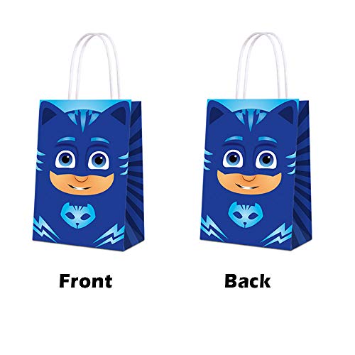 Party Favor Bags for PJ Masks Party Supplies, Party Gift Goody Treat Candy Bags for PJ Masks Party Favors Birthday Party Decor for PJ Masks Party Girls Kids Birthday Decorations - 15 PCS
