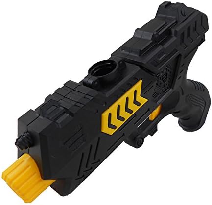 Novelty Gag Game 8" Soft Foam Darts Bullets and Crystal Water Beads Bullet 2 in 1 ,Spring Powered Gun Shooter Pistol Toy