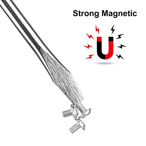 Sunjoyco Magnetic Screwdriver Set, 7Pcs Slotted & Phillips Screwdriver Kit with Strong Magnetic Tip, Ergonomic Comfortable Cushion Grip, Hand Tool Kit for Home Repair, Improvement, Craft, Daily Basis - Thumbnail 3