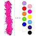 Outuxed 12pcs 6.6ft Muticolor Party Feather Boas for Adults 40g with 12 Colors for Women Girls Dressup Theme Party Bulks