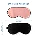 Silk Sleep Mask & Blindfold, Soft Eye Mask with Adjustable Head Strap, Deep Rest Eye Masks for Sleeping Night Eyeshade, Eye Cover for Travel, Shift Work & Meditation (Purple)
