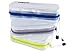 3 Pack Organizer Storage Packing Bags by GoToBag - Clear Water Resistant Solid Reinforced PVC Mesh Plastic with Zipper Closure - for Travel, Office, School, Arts and Craft, Purse, Cables, All-Purpose