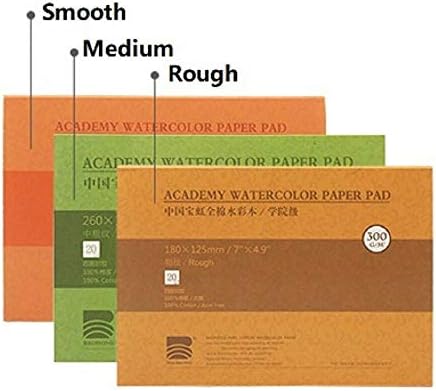 Baohong Watercolor Paper Pad 300GSM / Cold Press 410 x 310mm Water-Soluble Book Creative Office School Art Supplies (Academy Level)