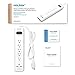 HOLSEM 5 Outlets Surge Protector Power Strip with 2 USB Charging Ports (5V/2.4A) and 4' Heavy Duty Extension Cord, White