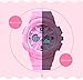 KXAITO Women's Ladies Outdoor Waterproof Sports Watch Quartz Watch Fashion Bracelet Movement Analog-Digital Display Girls Wrist Watches (1643_Pink)