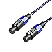 Yoico 2Pcs 50 Feet Professional Speakon to Speakon Cables Wire Speaker Audio Amplifier Cord 7mm with Twist Lock