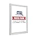 M&T Displays Silver 18x24 Poster Frame 1 inch Aluminum Profile Front Loading Wall Mounting Snap Frame Display for Picture, Document or Certificate with Mitred Corner