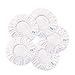 SPTA White Car Polisher Pad Bonnet Terry Cloth Pads Waxer/polishing Cover for Car Polisher Pack of 5Pcs (5''-6'')