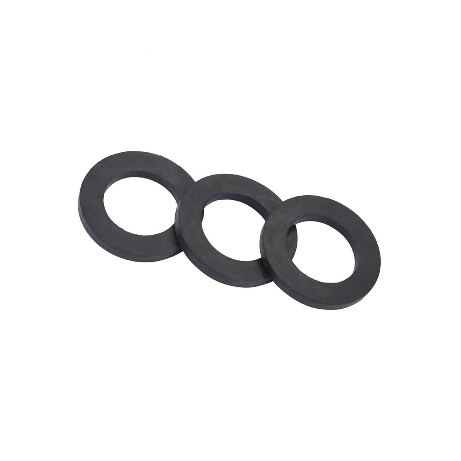12Pcs Flat Rubber Sealing Washers Set 1 Inch Bath Waste Overflow Plate Gasket Replacement Parts for Bathtub Drain Maintenance