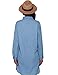 OVERMAL Women's Fashion Roll Sleeve Button Closure Jeans Dress