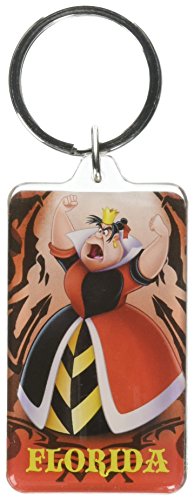 Disney Villains Queen of Hearts Rectangular Lucite Key Ring