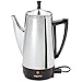 Presto 02811 12-Cup Stainless Steel Coffee Maker with 1 Year Extended Warranty