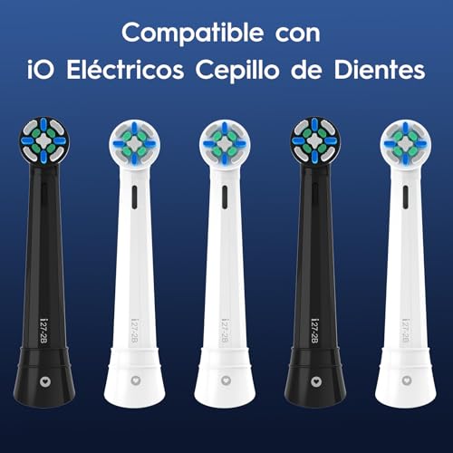 Replacement Brushes Compatible with Oral B IO Electric Brushes, Heads Compatible with Oral B IO 2/3/4/5/6/7/8/9/10 Care for Your Teeth and Gums (10 Black)