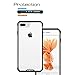 iPhone 7 Plus Case Clear, Pajuva PC+TPU Transparent Case Thin for iPhone 7 Plus Crystal Clear Case With Bumper (Black)