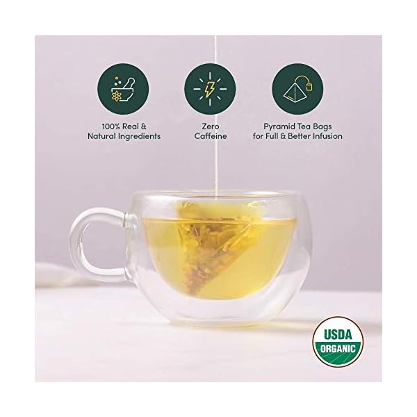 VAHDAM Kurkuma-Moringa KrÃ¤utertee | 100 Pyramidenteebeutel | Koffeinfrei | KrÃ¤utermischung mit Kurkuma, Moringa & Indischen GewÃ¼rzen | NatÃ¼rliche Zutaten | Hergestellt in Indien – Bild 4