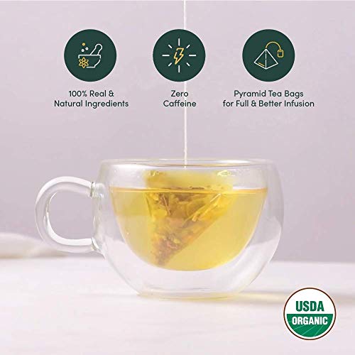 VAHDAM Kurkuma-Moringa Kräutertee | 100 Pyramidenteebeutel | Koffeinfrei | Kräutermischung mit Kurkuma, Moringa & Indischen Gewürzen | Natürliche Zutaten | Hergestellt in Indien – Bild 4