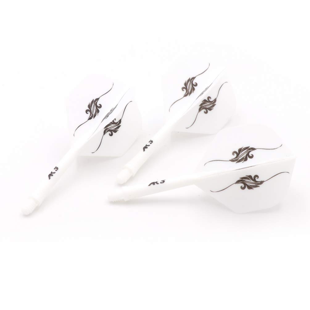 CUESOUL ROST Integrated Dartpfeile Schäfte Shafts and Darts Flights Standard Shape,Set of 3 pcs Unique Designed Pattern(CSAK-58XHB)
