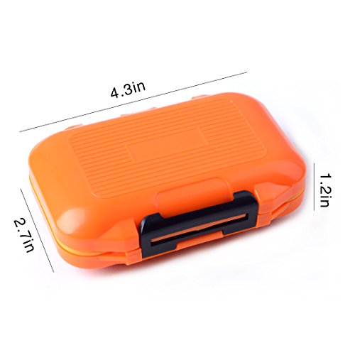 image for Hicreat Double-Sides Fishing Tackle Boxes Waterproof Storage Cases Fly