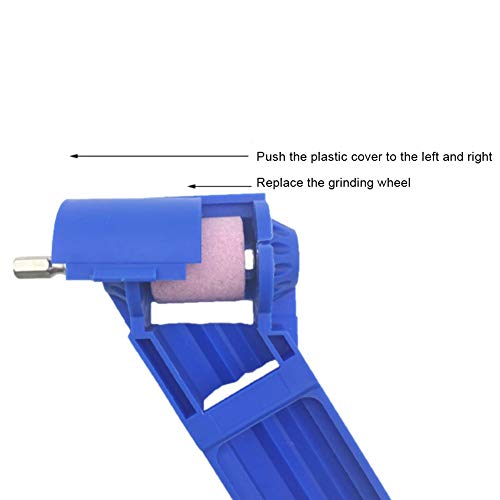 Drill Bit Grinder, Maserfaliw Grinding Wheel Drill Bit Sharpener Aluminum Oxide Portable Drilling Grinder Tool - Blue, Holiday Gifts, Home Essential Tools Supplies. - Thumbnail 7
