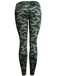 Pantalones vaqueros para dama, elásticos, de camuflaje, de carga