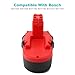Lotive 2 Packs 18V 3.0Ah Ni-MH Battery Compatible With Bosch BAT025 BAT026 BAT160 BAT180 BAT181 BAT189 Bosch 18V Power Tools Cordless Drill Battery