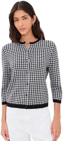 Theory Women's Crop Crew Cardigan, Black, XXS-XS at Amazon Women's