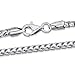Amberta 925 Sterling Silver Necklace for Men - Mechanic Franco Chain 2.5 mm - Sizes: 18
