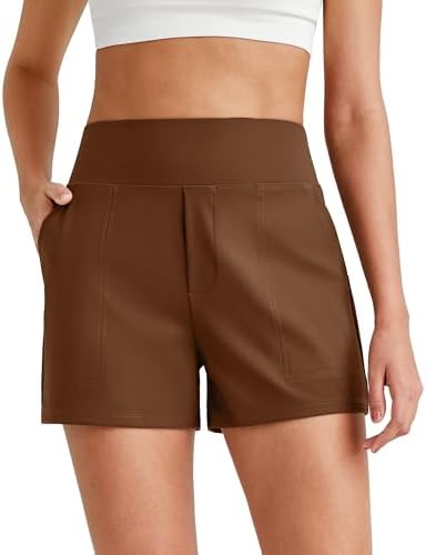 CRZ YOGA Butterbreeze Workout Shorts for Women Linerless High